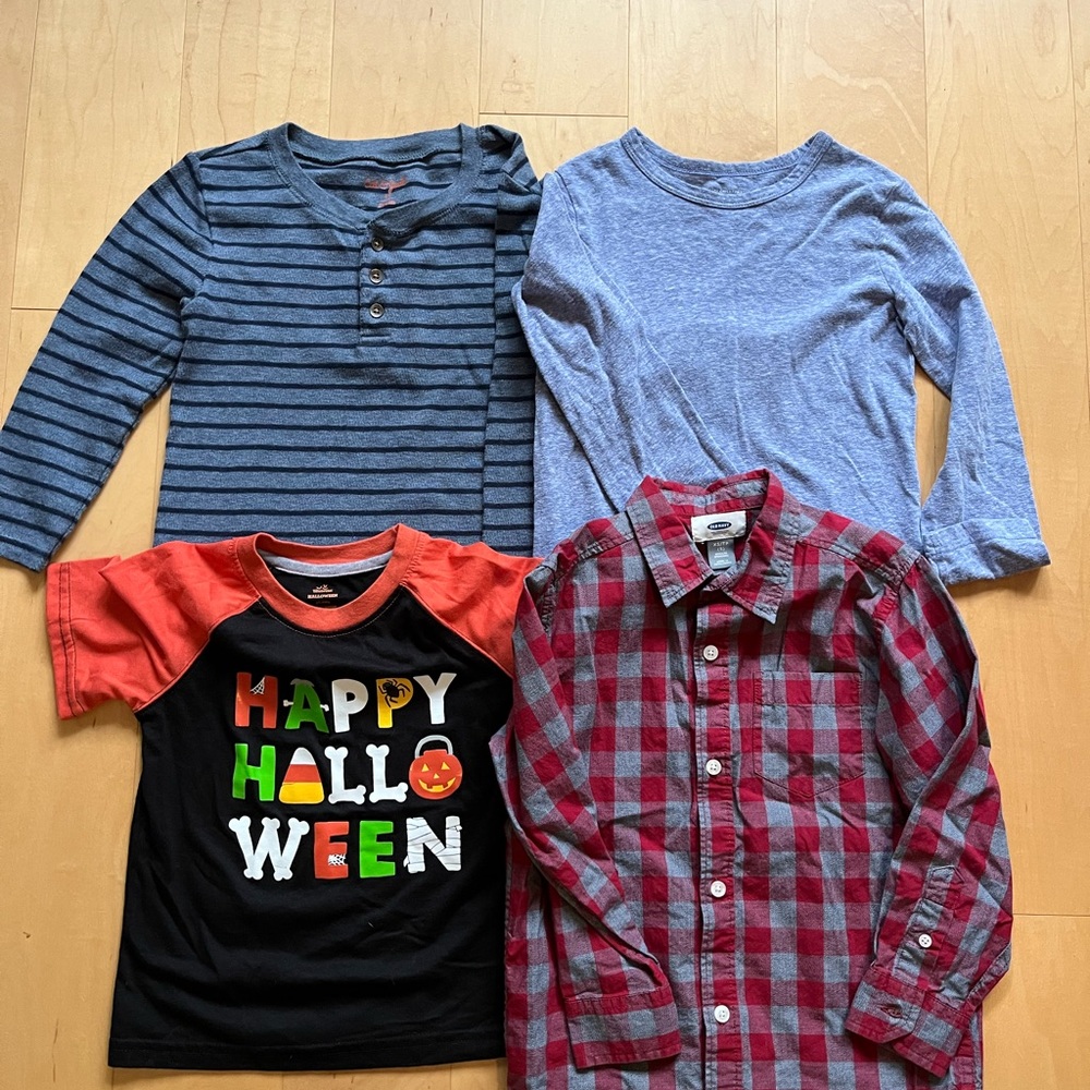 Boys Fall Shirt Bundle-4T